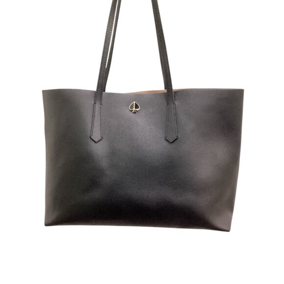 NWOT Kate Spade Tote Women’s 1 Size Big Tote & Wristlet Hook &Eye Closure Black - Picture 2 of 8